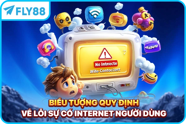 Biểu tượng quy định về lỗi sự cố internet người dùng