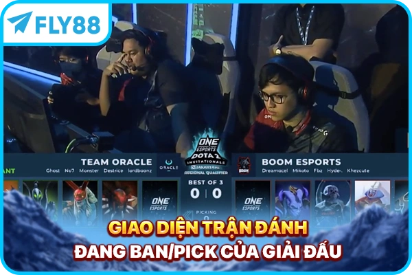 Giao diện trận đánh đang Ban/Pick của giải đấu