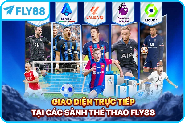 Giao diện trực tiếp tại các sảnh thể thao FLY88