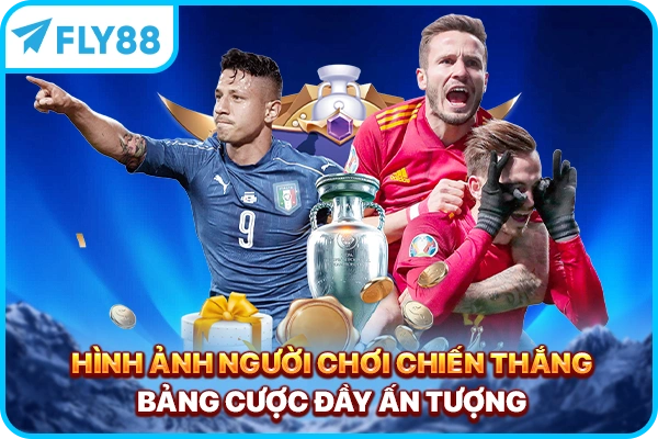 Hình ảnh người chơi chiến thắng bảng cược đầy ấn tượng