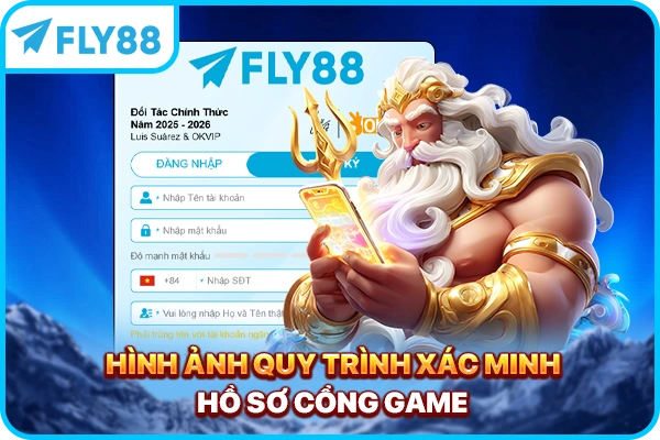 Hình ảnh quy trình xác minh hồ sơ cổng game