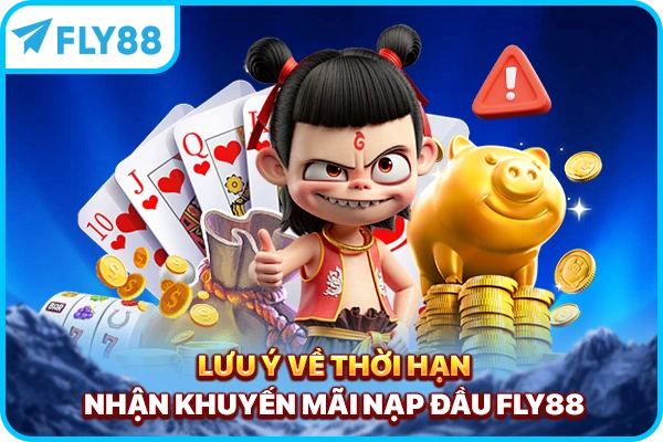 Lưu ý về thời hạn nhận khuyến mãi nạp đầu FLY88