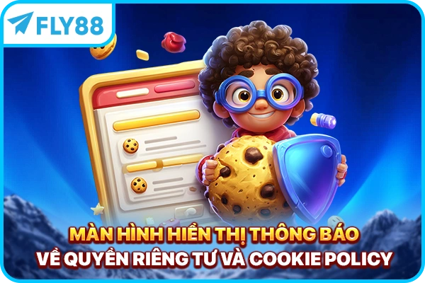 Màn hình hiển thị thông báo về quyền riêng tư và Cookie policy