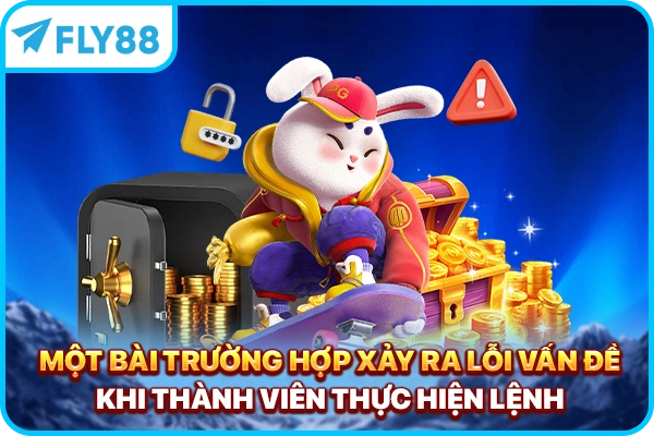 Một vài trường hợp xảy ra lỗi vấn đề khi thành viên thực hiện lệnh