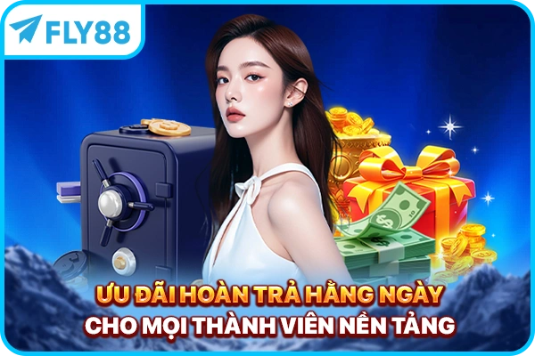 Ưu đãi hoàn trả hằng ngày cho mọi thành viên nền tảng